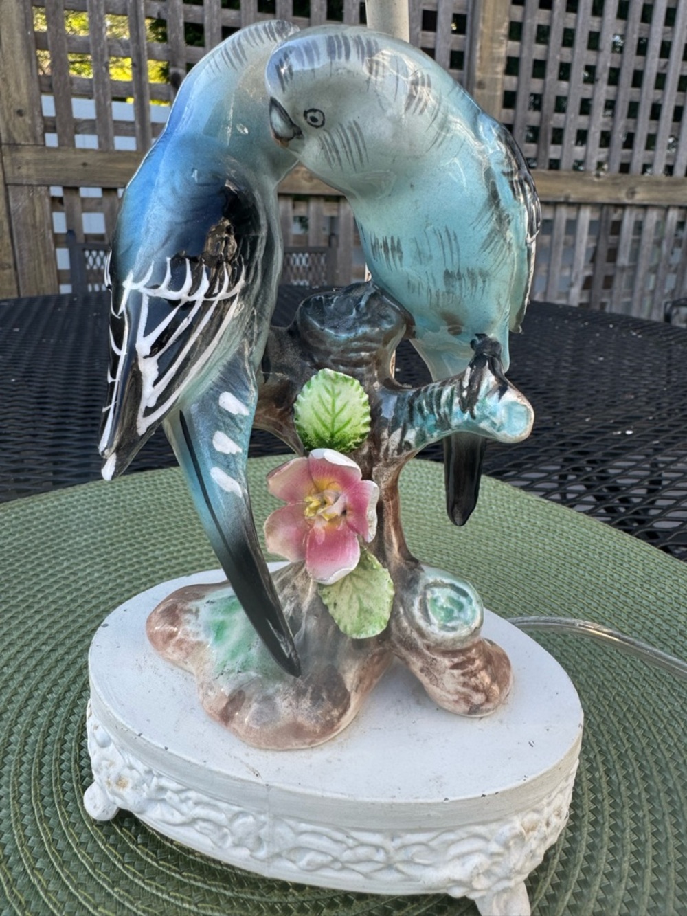 Vintage parakeet lamp - Picture 6 of 9